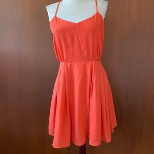 Jack strappy orange dress